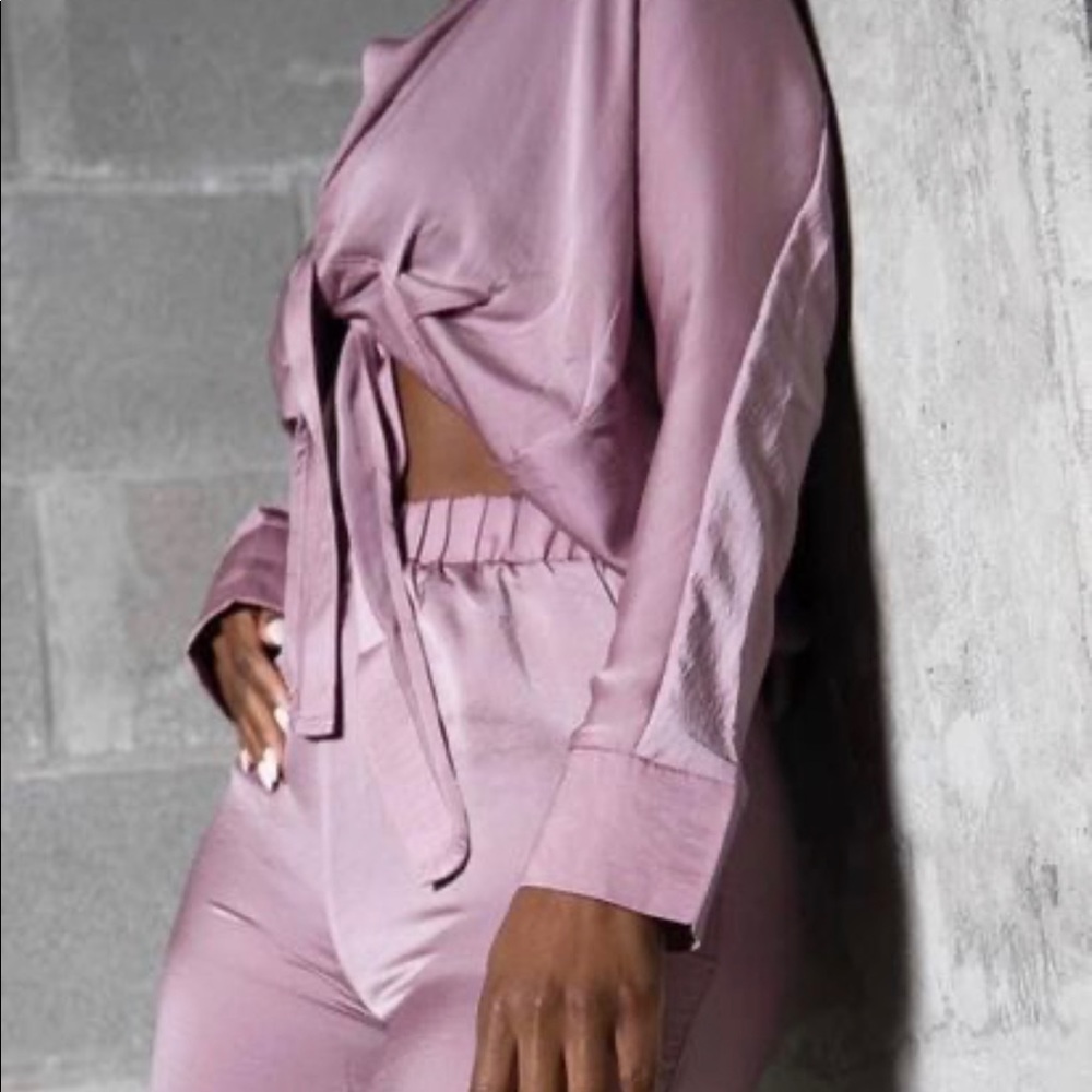 Two piece silk set